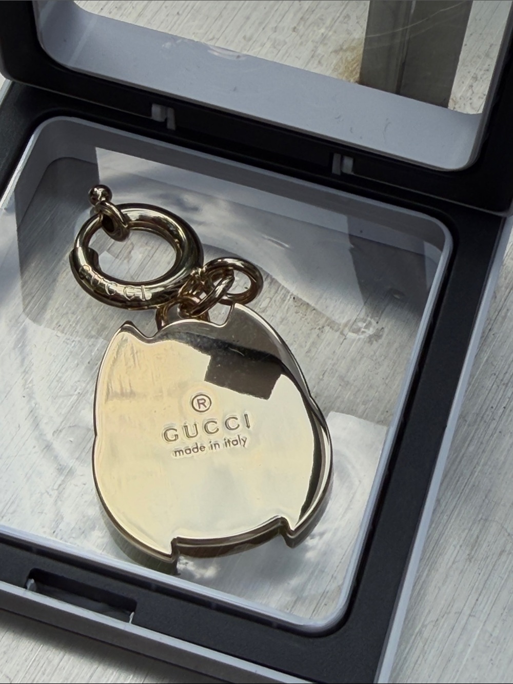 Gucci Enamel Owl CHARM ONLY in White, Lime Green & Sky Blue. Keychain EUC - Picture 10 of 16